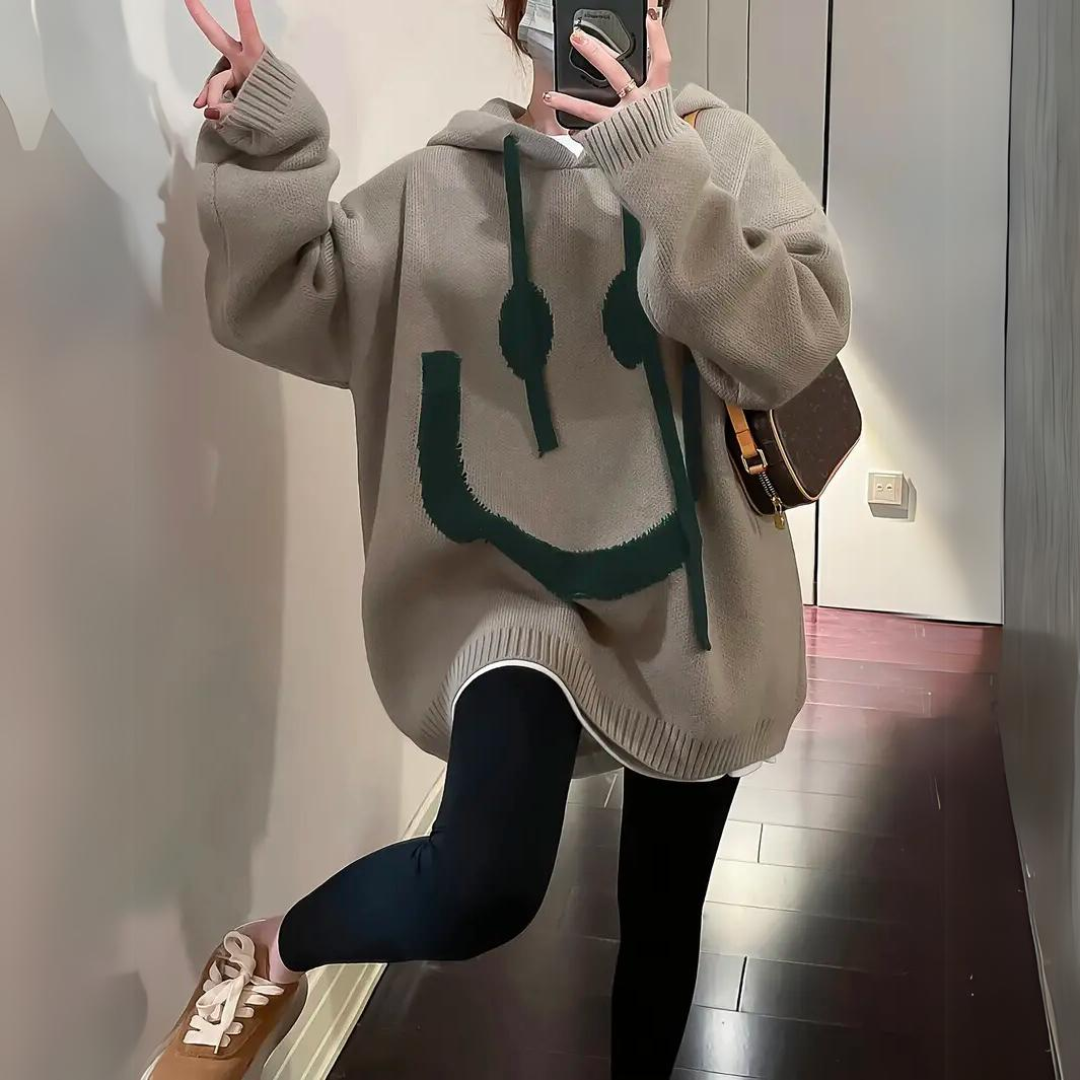 Josefa | Casual and oversized V-neck hoodie main image 1
