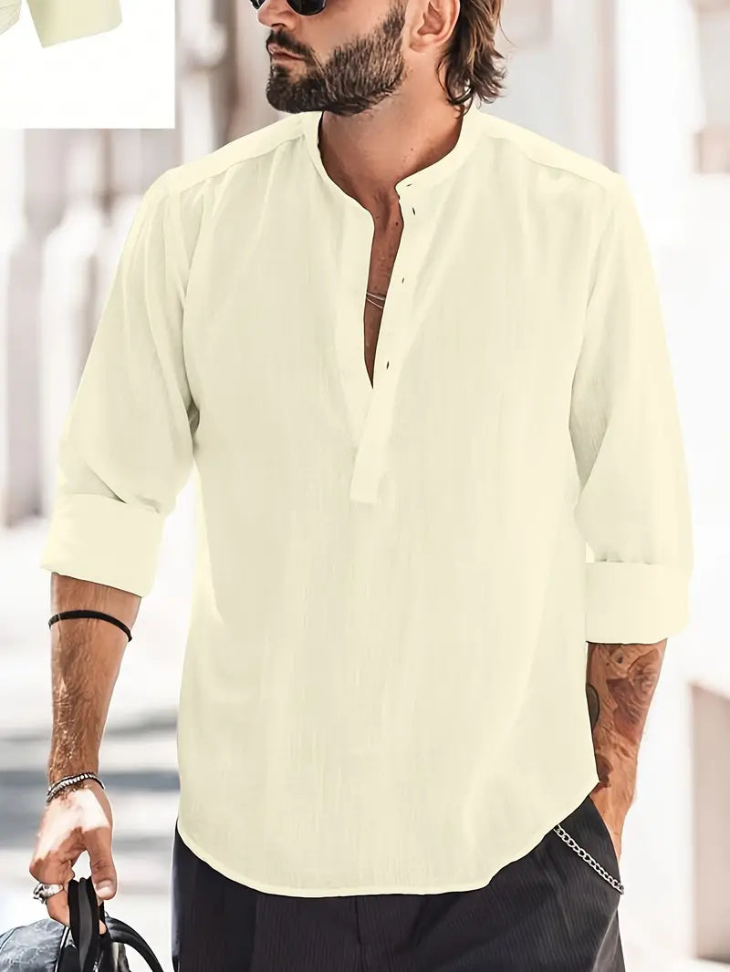 Variant image for Hugo Heren Linnen Shirt – Ademend, Klassiek Ontwerp, Casual-25