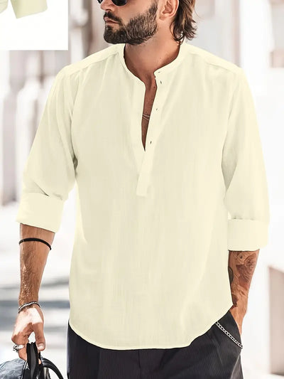 Variant image for Hugo Heren Linnen Shirt – Ademend, Klassiek Ontwerp, Casual-29