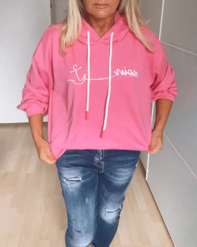 Losse hoodie met anker