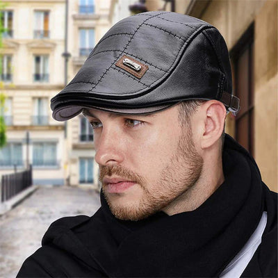 Lieu | Leren baret