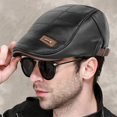 Lieu | Leren baret