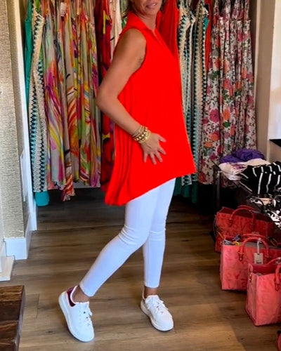 Debby™ | Geplooid mouwloos topje