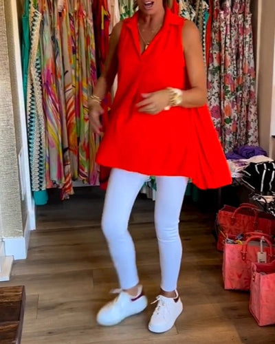 Debby™ | Geplooid mouwloos topje
