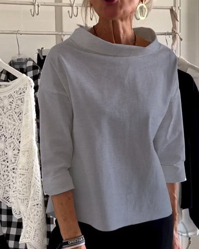 Alessia | Effen Kleur Sweatshirt