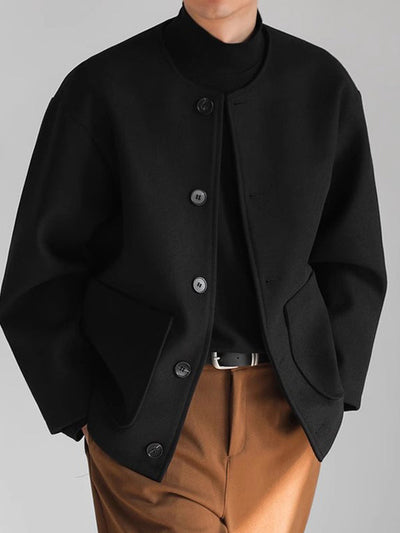 Ricardo | Casual tweed jasje met knoopsluiting voor
