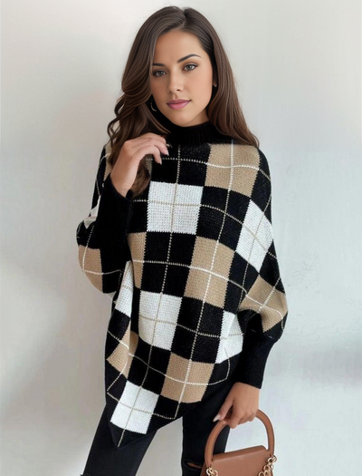 Lina | Elegante trui met hoge halslijn