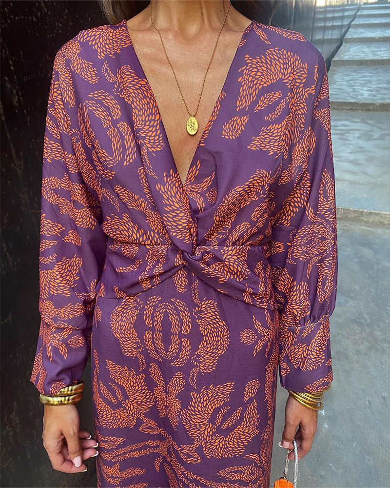 Oriana | Elegante Jurk met Lange Mouwen