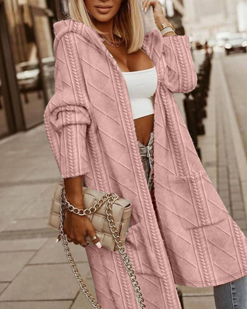 Jasmine | Lang vest met capuchon