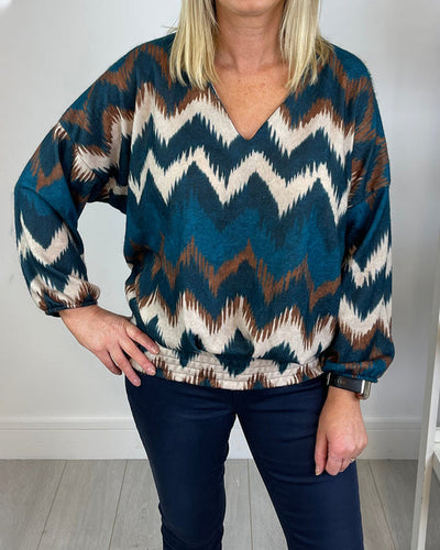 Adele | Elegante blouse met V-hals