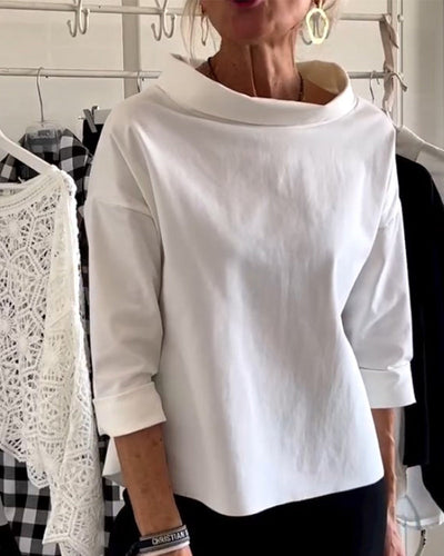 Alessia | Effen Kleur Sweatshirt