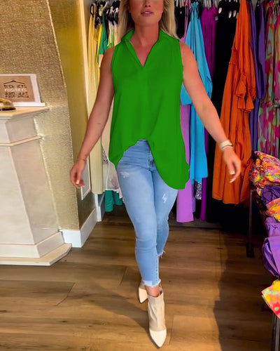 Debby™ | Geplooid mouwloos topje