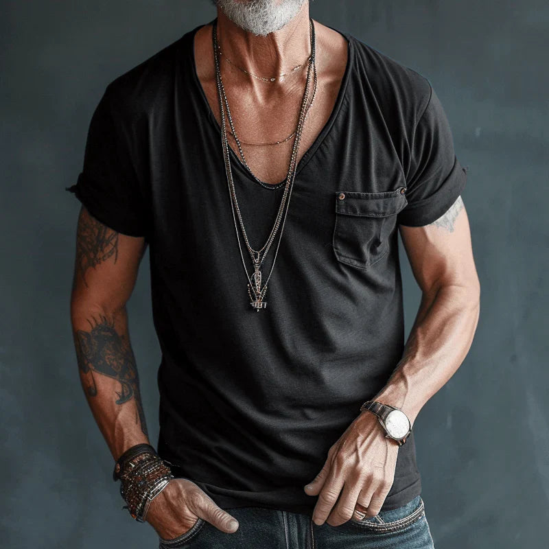 Maurice | T-shirt met V-hals