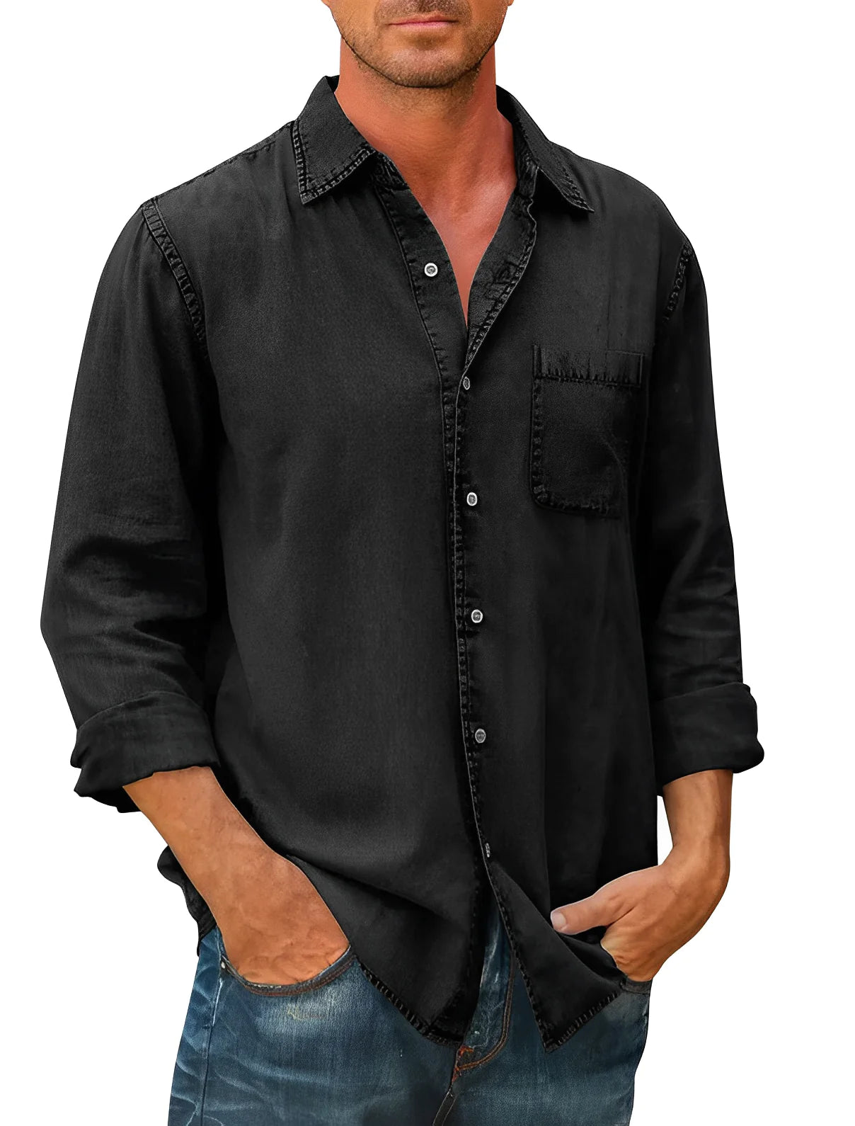 Vince | Comfortabel overhemd van ola-stof