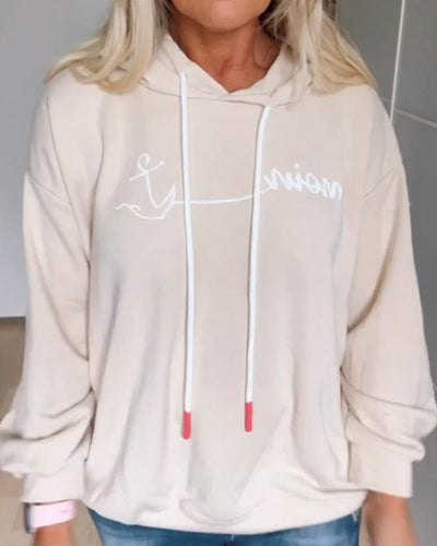 Losse hoodie met anker