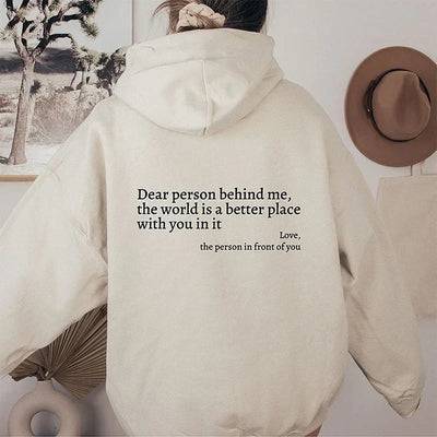 Jaylinn | "Dear Person Behind Me" Hoodie