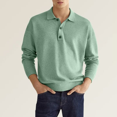YARN | Casual herenpolo met lange mouwen