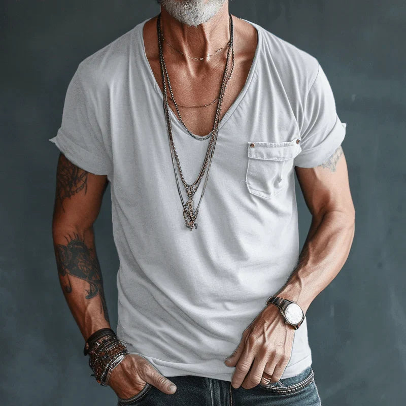 Maurice | T-shirt met V-hals