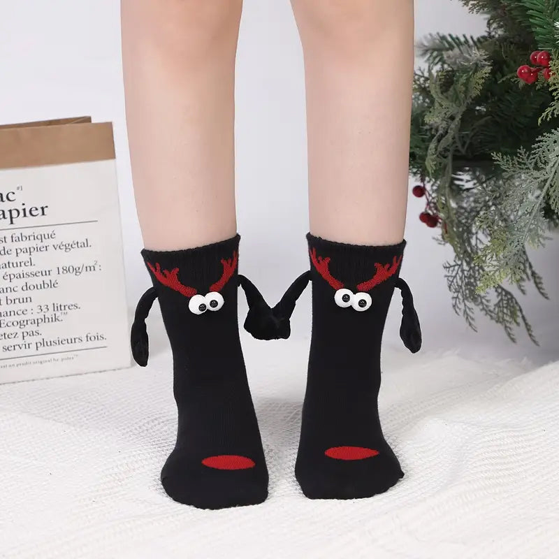 Martha | Kerstmis hand-in-hand sokken (1+1 Gratis)