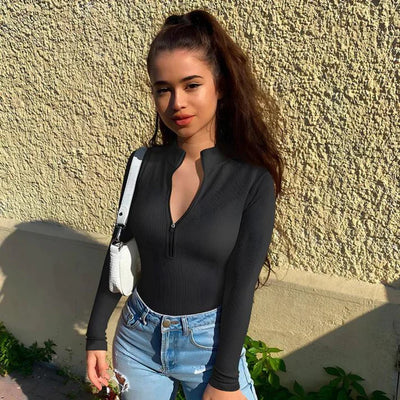 Anna | Strakke Romper met rits