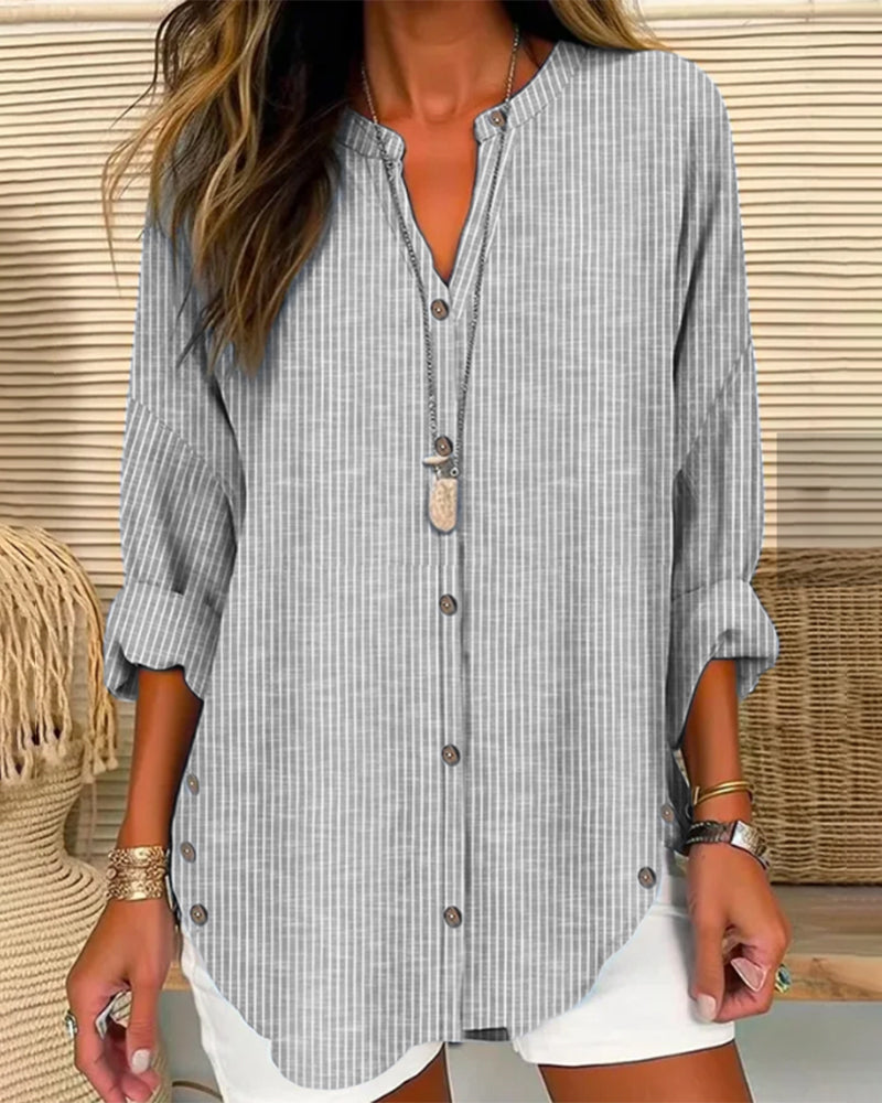 Lacey | Casual Gestreept Overhemd