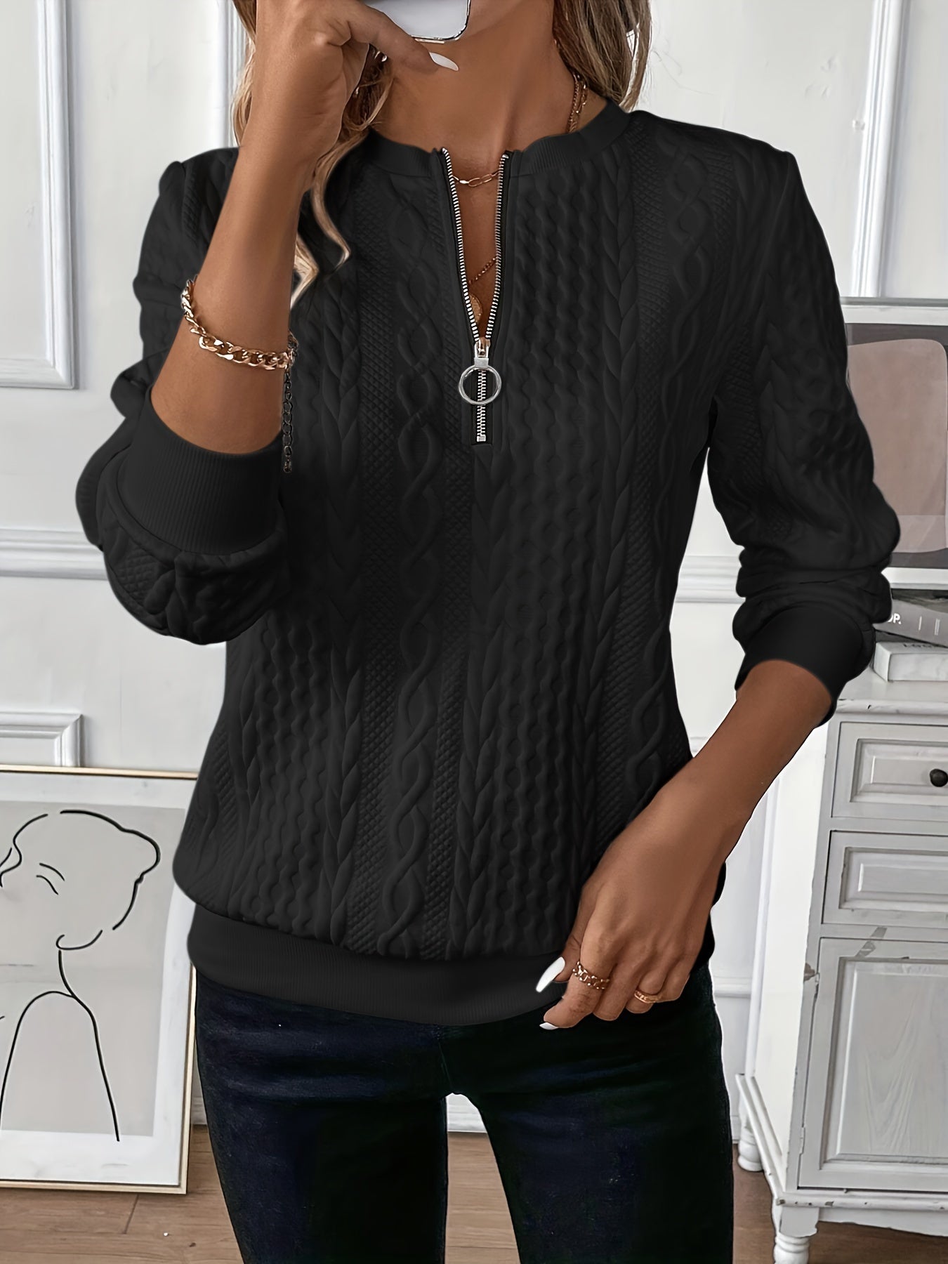 Lisa | Trui met rits