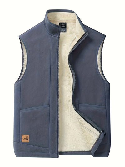Enno | Met fleece gevoerd vest met ritssluiting
