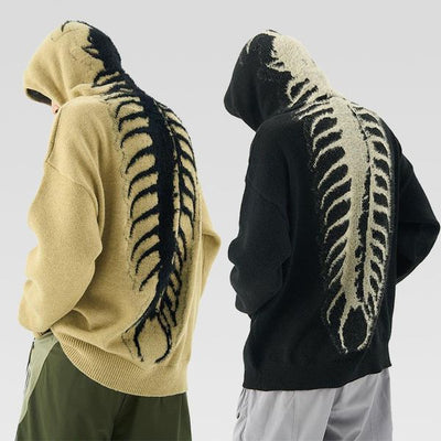 Adil | Gebreide Duizendpoot hoodie