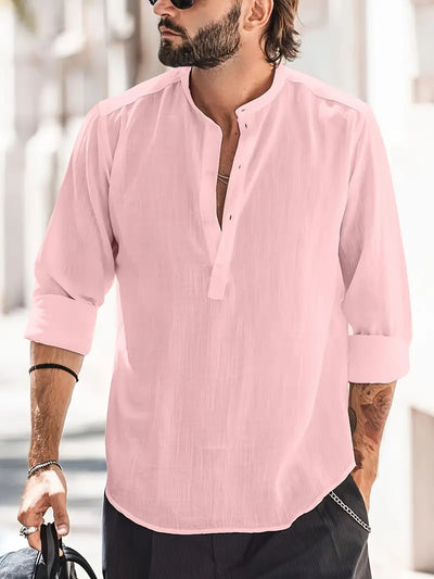 Variant image for Hugo Heren Linnen Shirt – Ademend, Klassiek Ontwerp, Casual-7