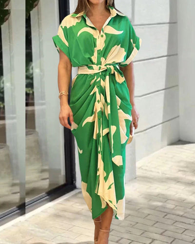 Dayna | Jurk met kunstprint
