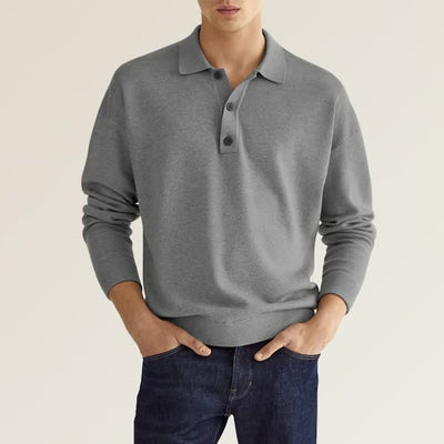 YARN | Casual herenpolo met lange mouwen