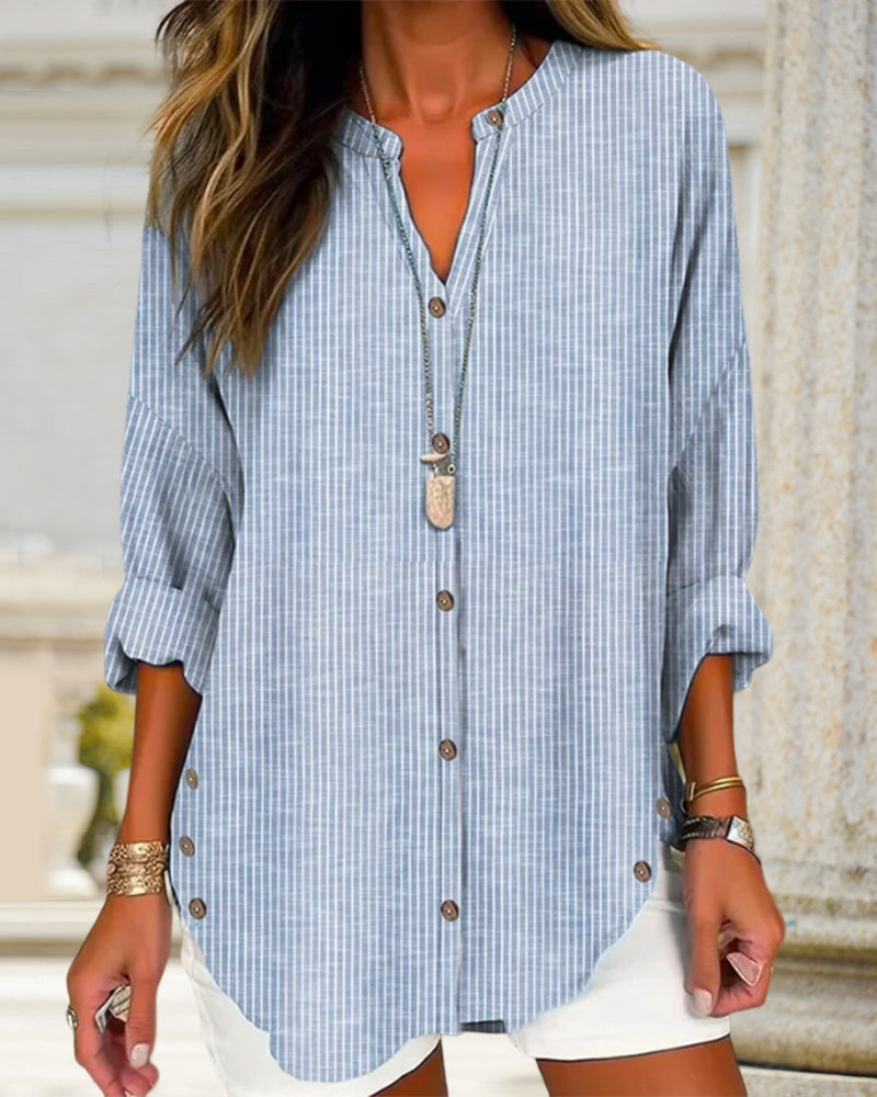Lacey | Casual Gestreept Overhemd
