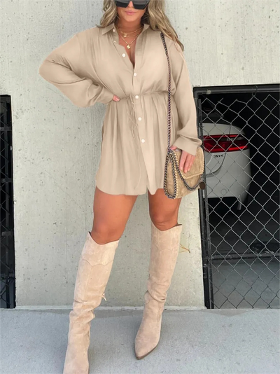 Selvi | Trendy satijnen romperjurk