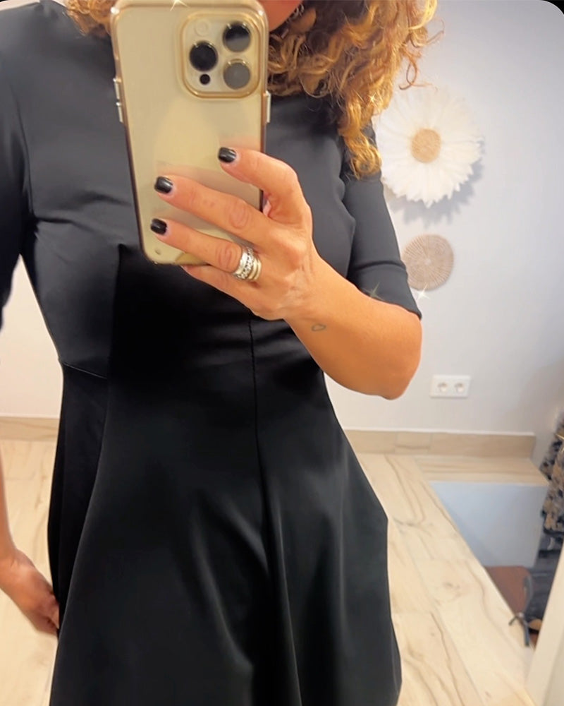 Dreda | Effen jurk met zakken