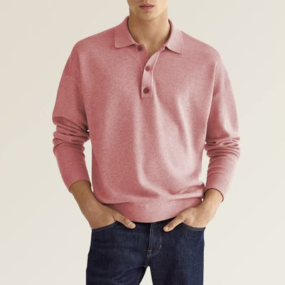 YARN | Casual herenpolo met lange mouwen