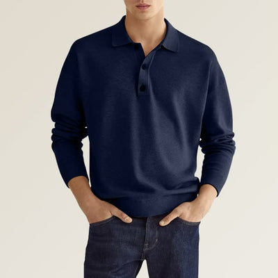 YARN | Casual herenpolo met lange mouwen