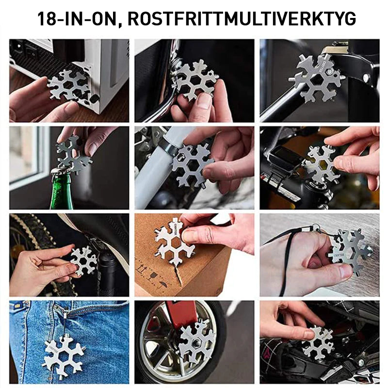 Snowflake | 18-in-1 multitool 1+1 GRATIS