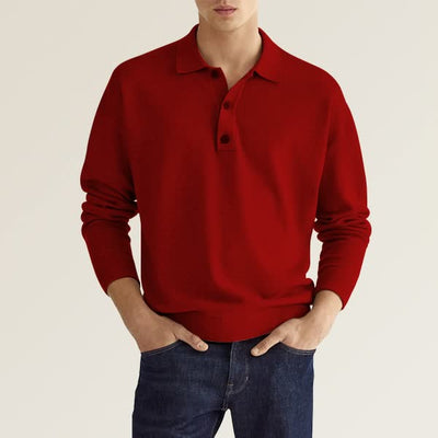 YARN | Casual herenpolo met lange mouwen