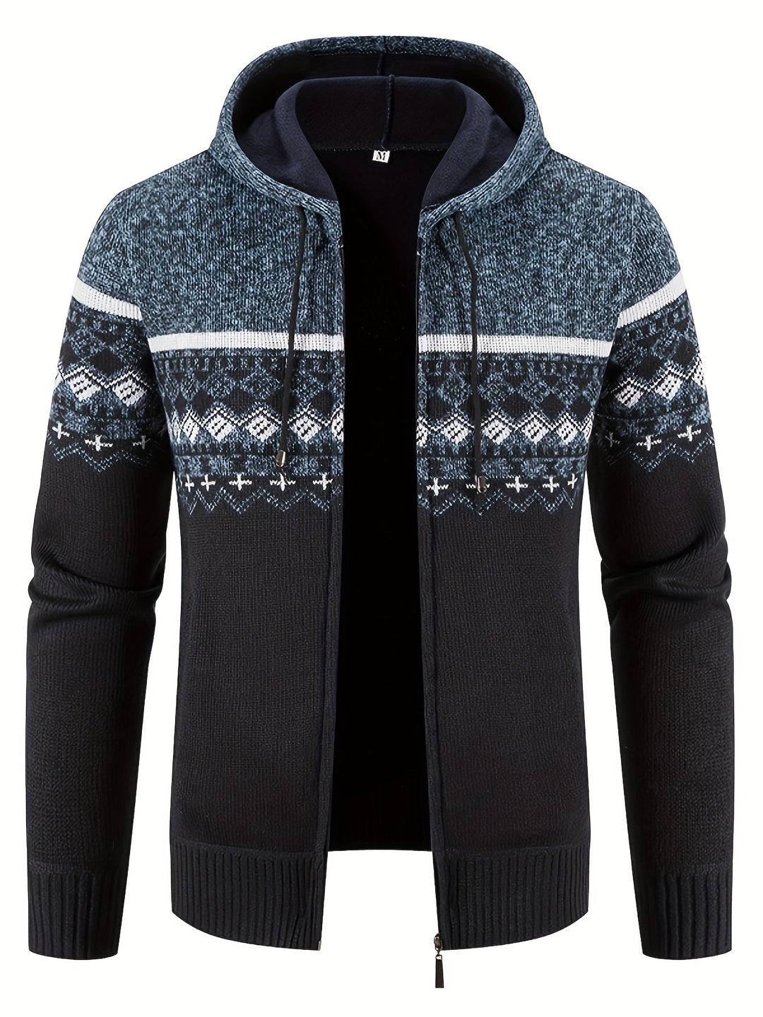 SAMUEL | WARME HOODIE MET ZIJZAKKEN