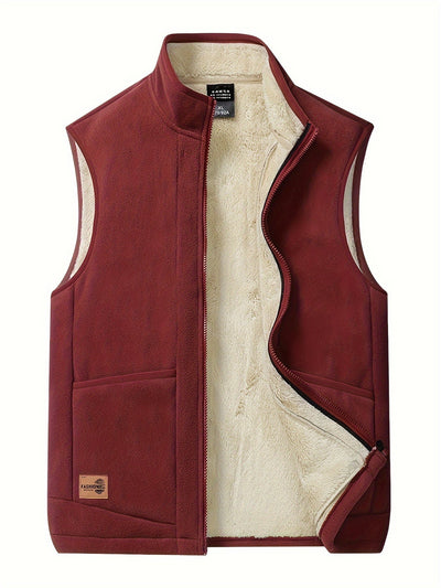Enno | Met fleece gevoerd vest met ritssluiting