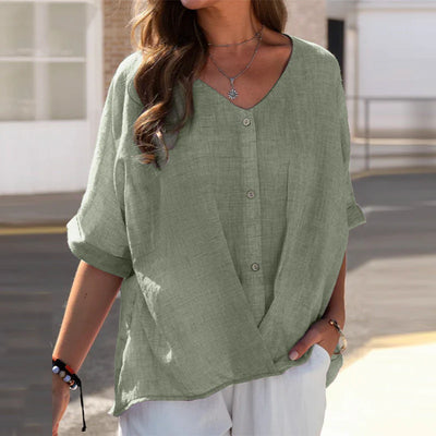 Lenia | damesblouse met V-hals