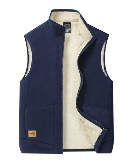Enno | Met fleece gevoerd vest met ritssluiting