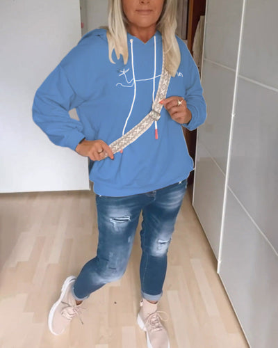 Losse hoodie met anker
