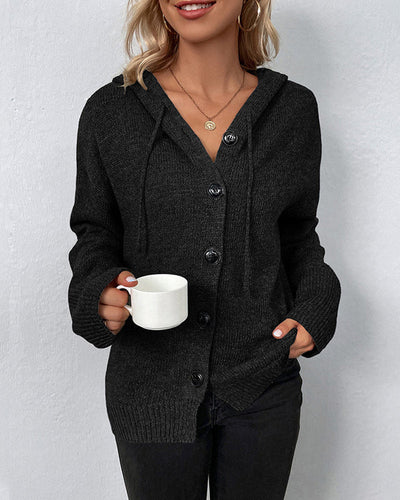 Effen vest met capuchon