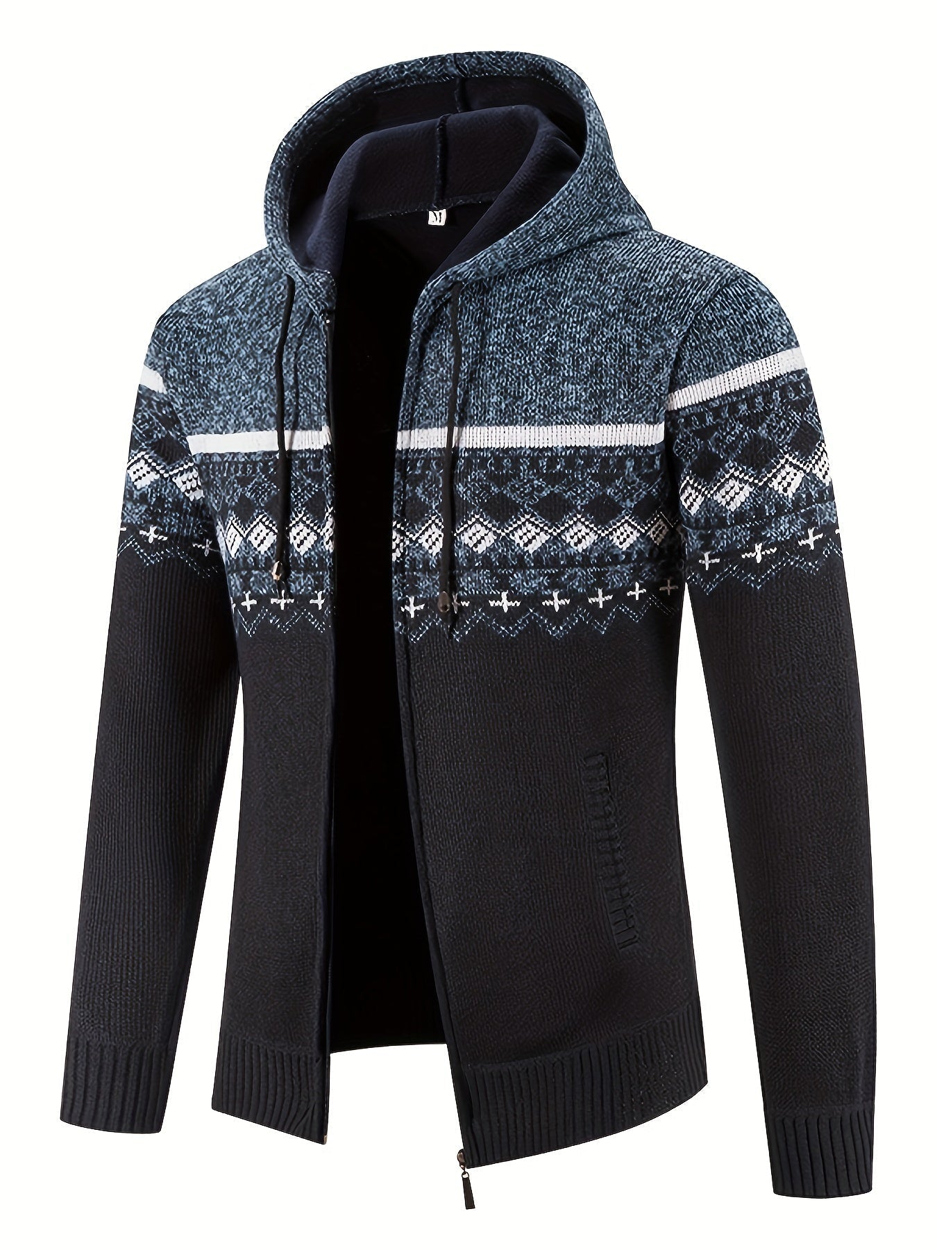 SAMUEL | WARME HOODIE MET ZIJZAKKEN