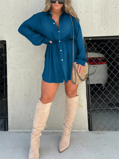 Selvi | Trendy satijnen romperjurk