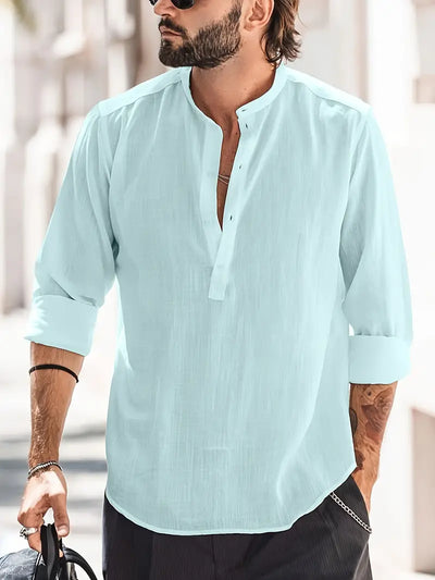 Variant image for Hugo Heren Linnen Shirt – Ademend, Klassiek Ontwerp, Casual-1