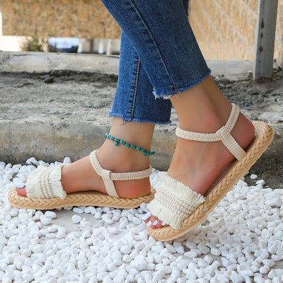 Julia | Platte hak sandalen