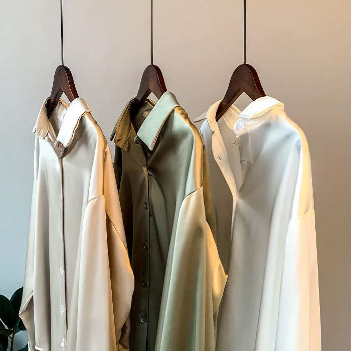 Andrea | Elegante klassieke blouse van 100% zijde