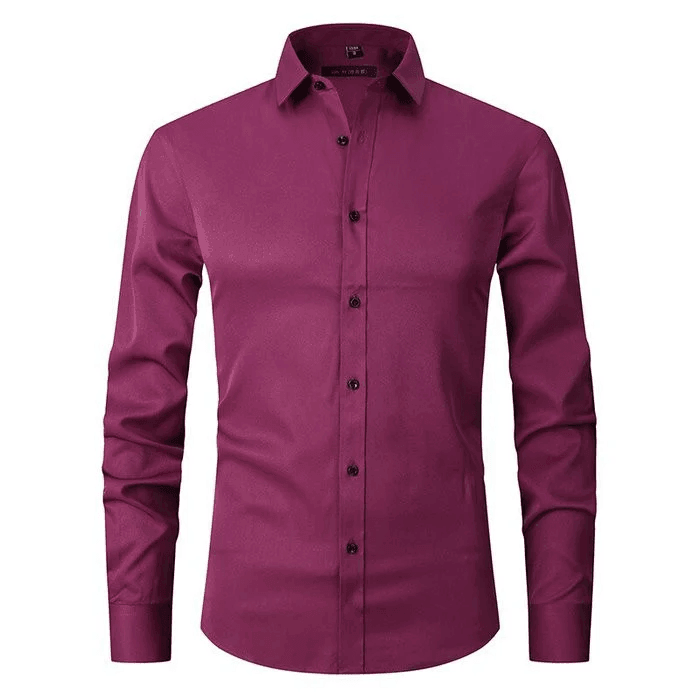 Benjamin | Ademend hoogelastisch antirimpel shirt